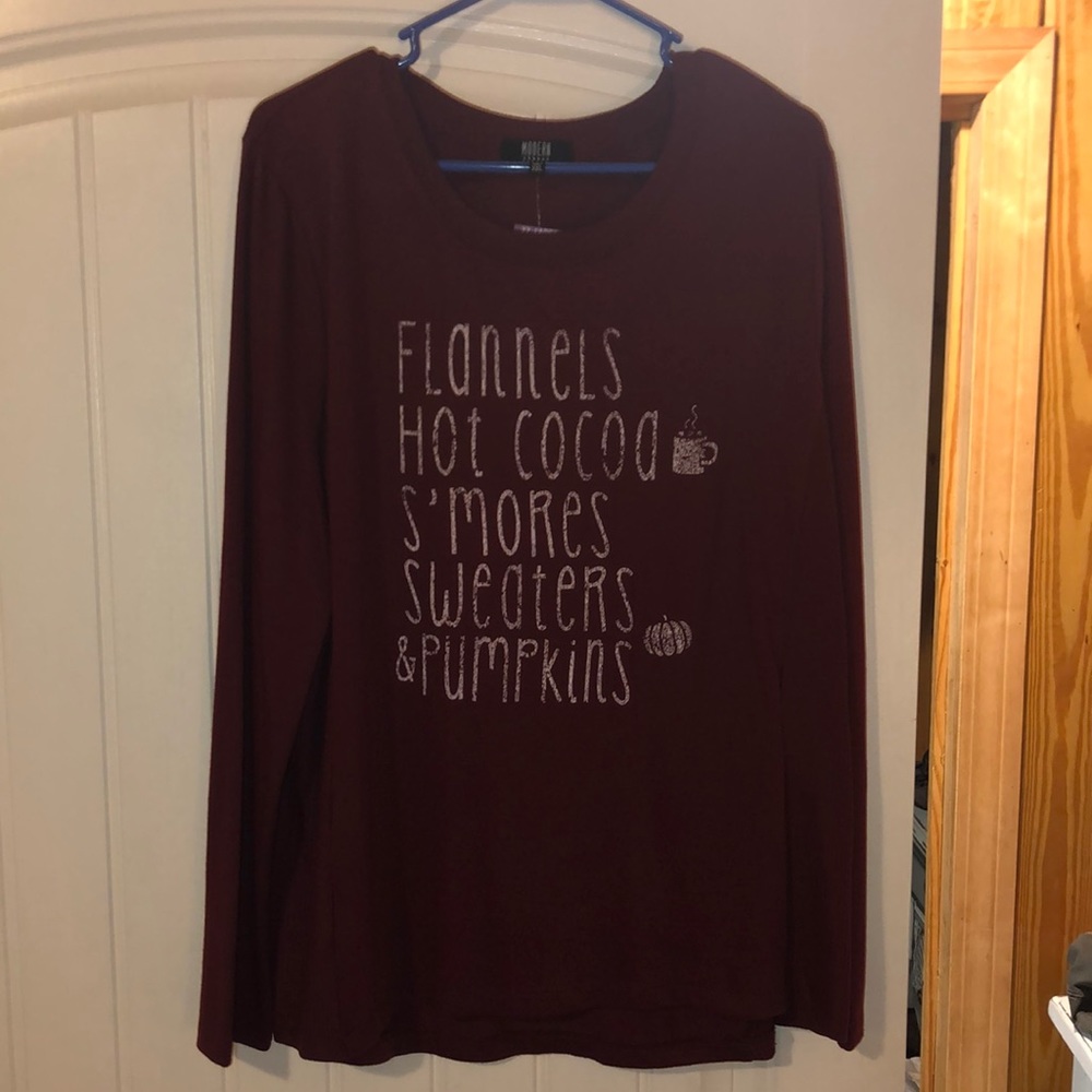 Soft Modern Canvas fall sweater size XXL. NWT